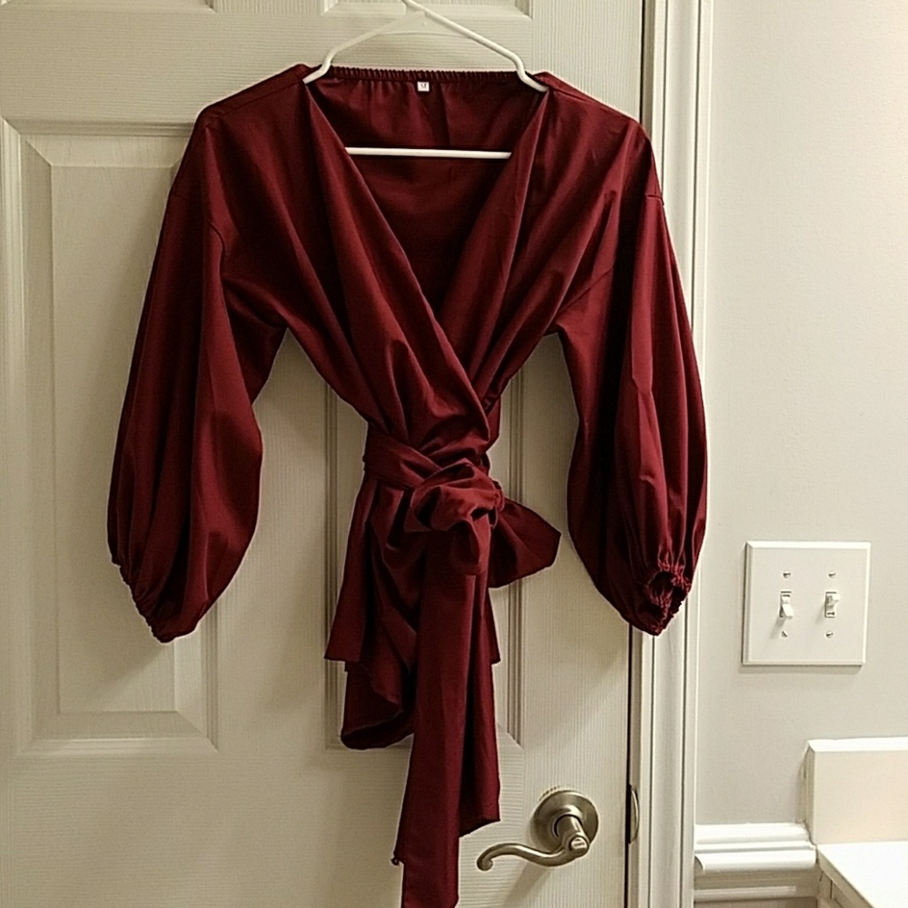 Wrap blouse